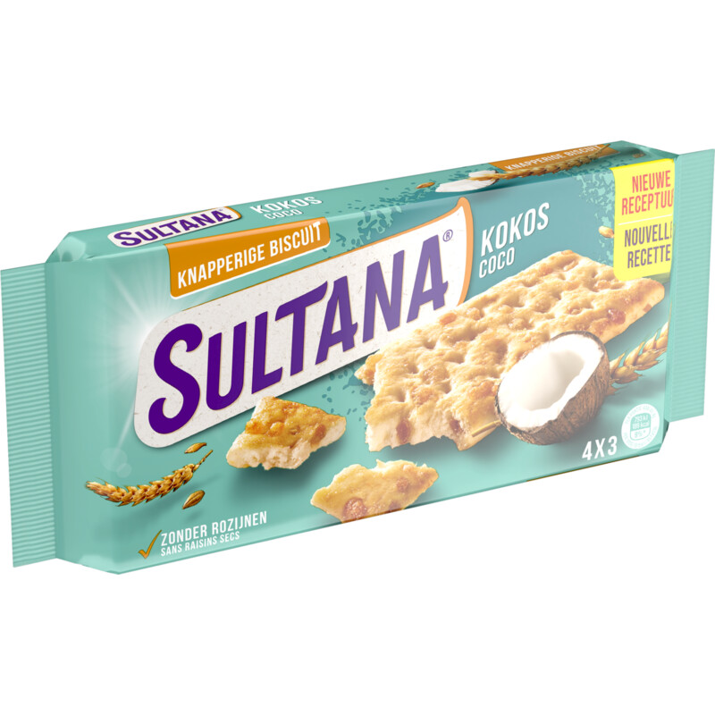 Een afbeelding van Sultana Knapperige biscuit kokos