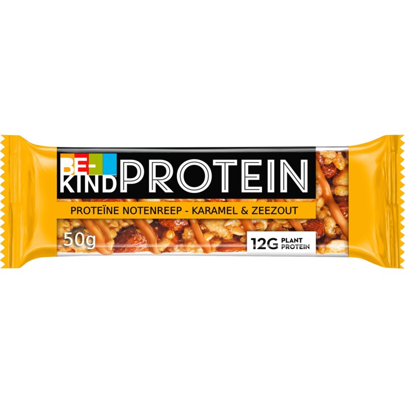 Een afbeelding van Be-Kind Protein single caramel nut