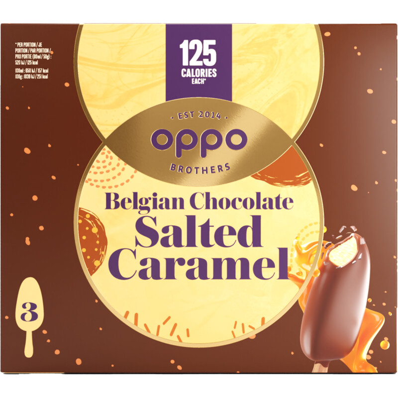 Een afbeelding van Oppo Brothers Sticks Salted Caramel & Chocolate