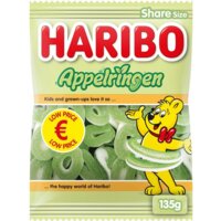 Een afbeelding van Haribo Appelringen zuur