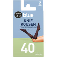 Afbeelding van Blue Kniekousen zwart 40 denier maat 42-44