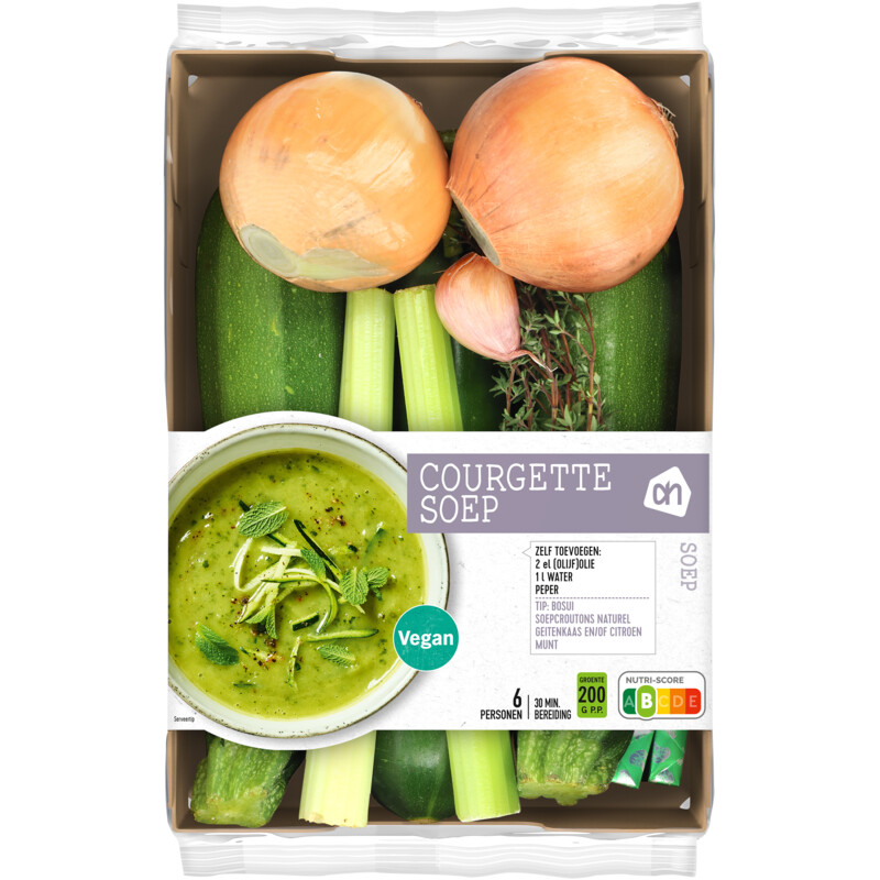 Een afbeelding van AH Courgettesoep verspakket