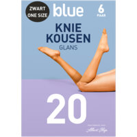 Afbeelding van Blue Kniekousen glans zwart 20 denier 1 maat