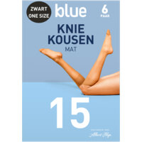 Afbeelding van Blue Kniekousen mat zwart 15 denier