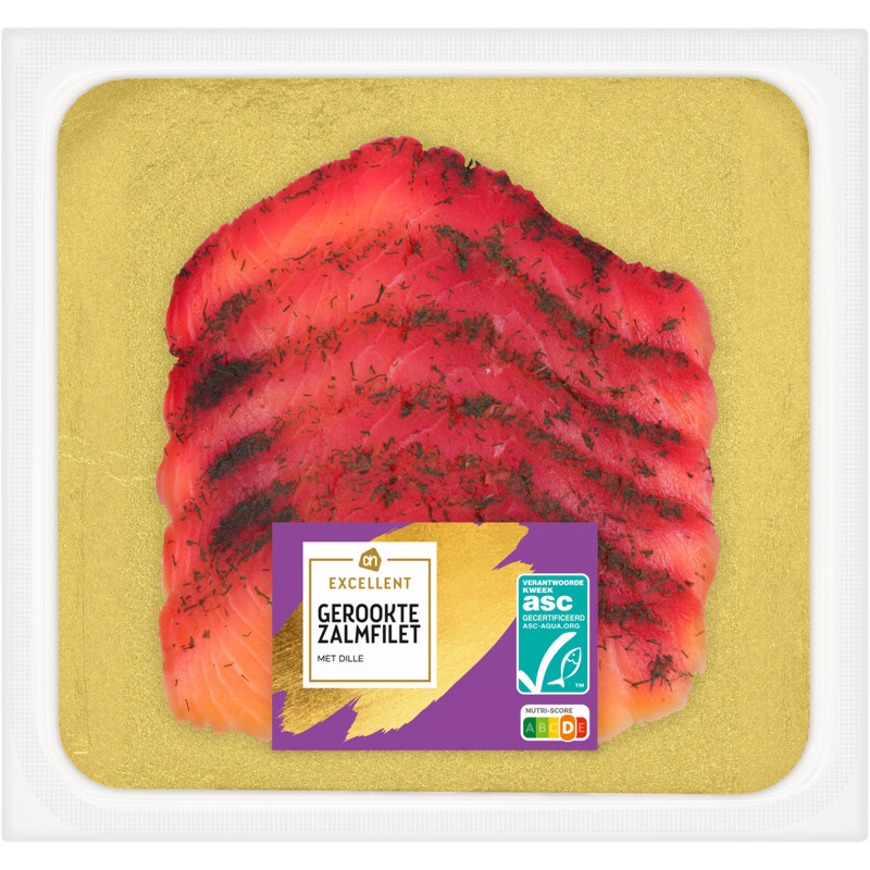 Een afbeelding van AH Excellent Gerookte zalmfilet met dille