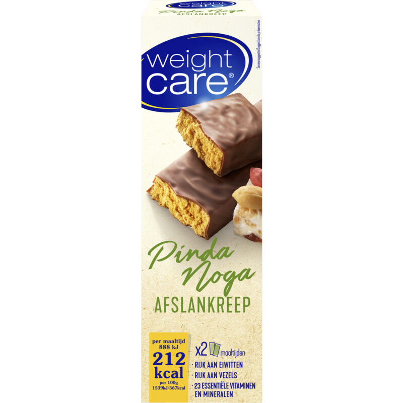 Een afbeelding van Wecare Meal replacement bars peanut nougat