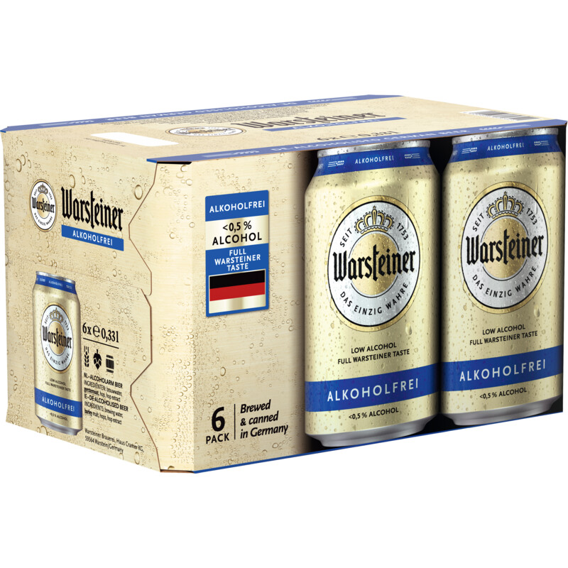 Een afbeelding van Warsteiner Alcoholvrij pilsener
