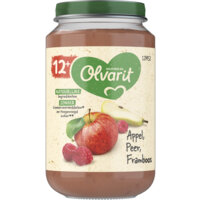 Een afbeelding van Olvarit 12+ mnd appel peer framboos