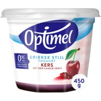 Een afbeelding van Optimel Magere griekse stijl yoghurt kers