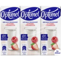 Een afbeelding van Optimel Langlekker drinkyoghurt aardbei framboos