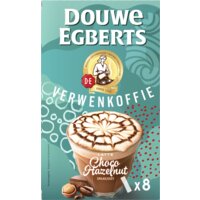 Een afbeelding van Douwe Egberts Verwenkoffie latte choco hazelnut
