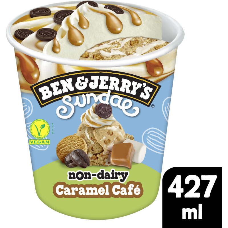 Ben & Jerry's Sundae nondairy caramel café bestellen Albert Heijn
