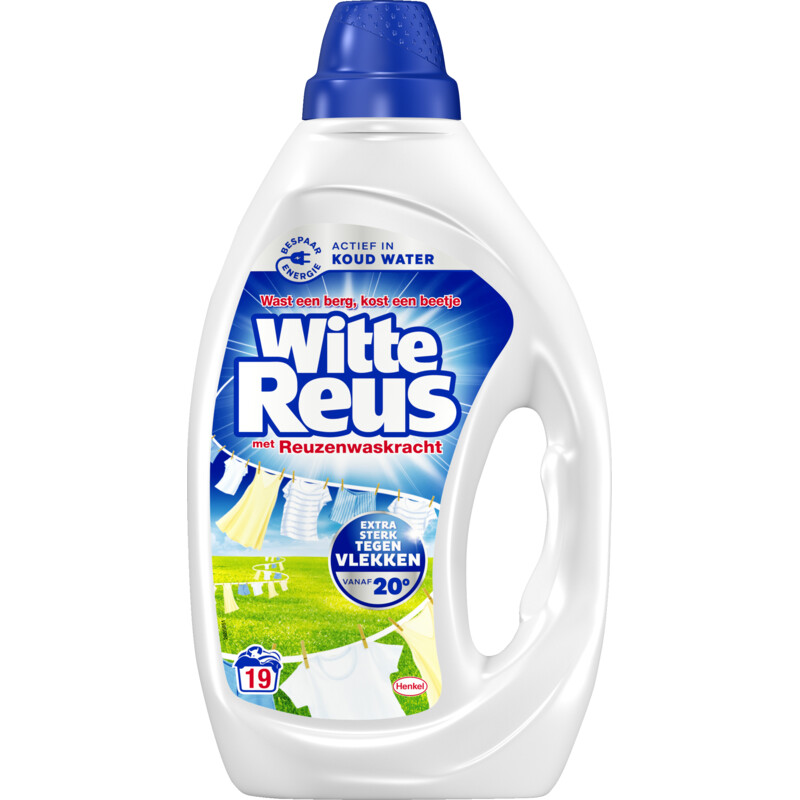 Een afbeelding van Witte Reus Wasmiddel vloeibaar gel wit