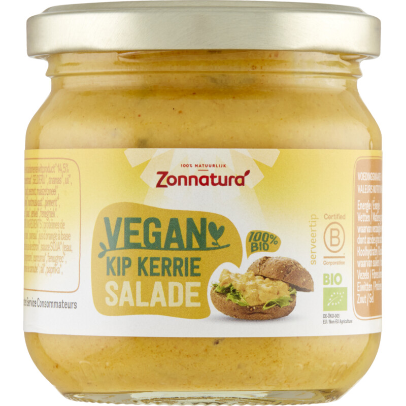 Zonnatura Vegan kip kerrie salade bestellen Albert Heijn