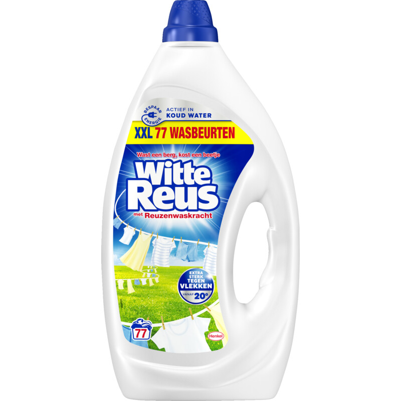 Een afbeelding van Witte Reus Wasmiddel vloeibaar gel wit