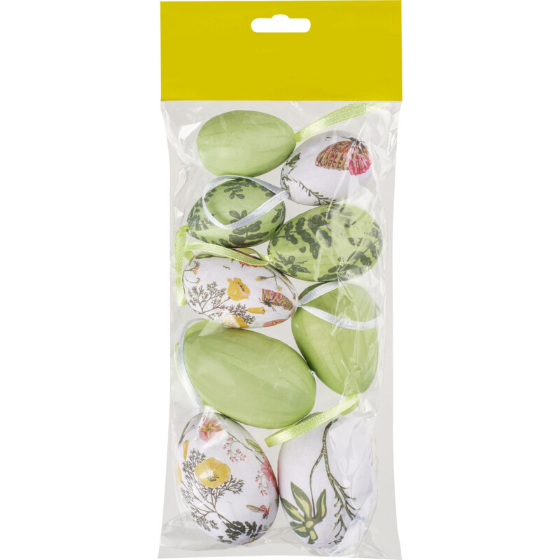 Een afbeelding van AH Papieren eieren green print