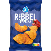Een afbeelding van AH Ribbelchips paprika