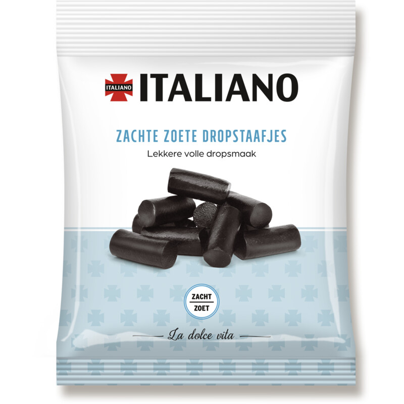 Een afbeelding van Italiano Zachte zoete dropstaafjes