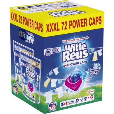 pdp-image-Witte Reus 3+1 Power caps wasmiddel capsules wit