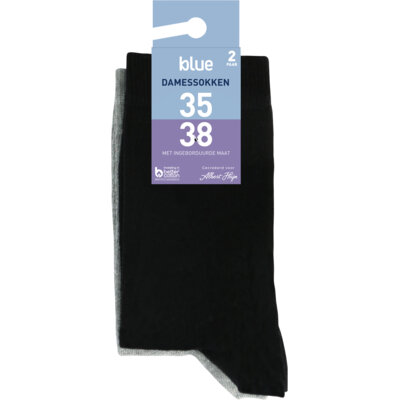 pdp-image-Blue Damessokken ruit 35-38