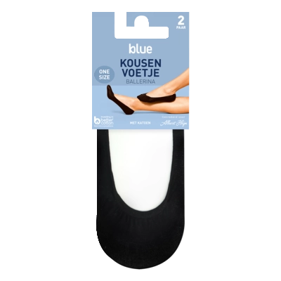 pdp-image-AH Kousenvoetjes ballerina zwart 1 maat