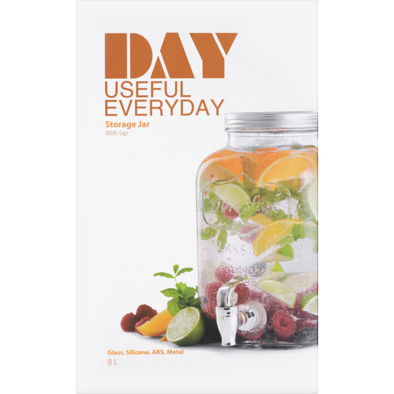 Een afbeelding van Day Glazen drankdispenser 8L