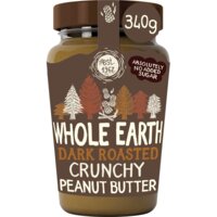 Een afbeelding van Whole earth Dark roasted crunchy peanut butter