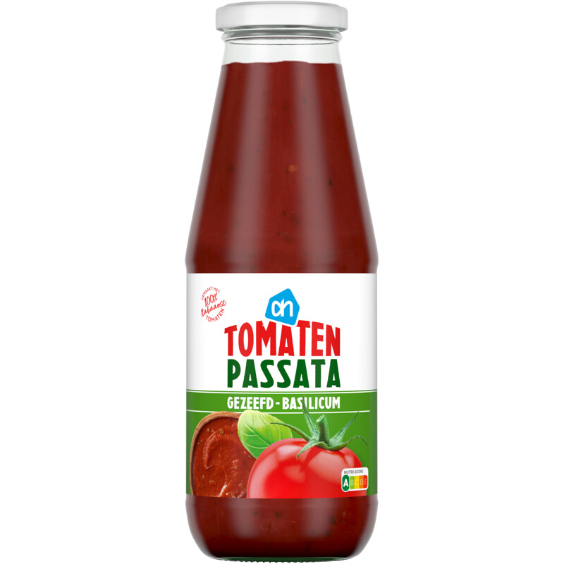 Een afbeelding van AH Tomaten gezeefd passata basilicum