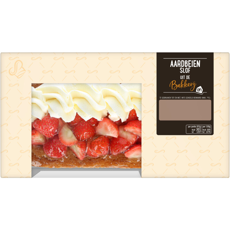 Een afbeelding van AH Aardbeien roomboterslof