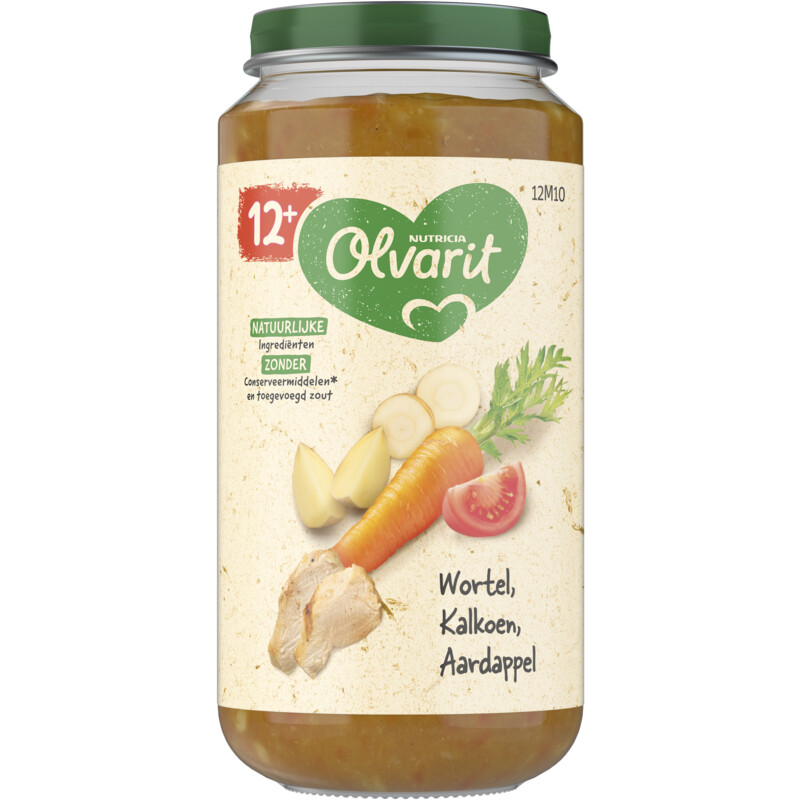 Een afbeelding van Olvarit Wortel kalkoen aardappel 12m+