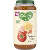 Een afbeelding van Olvarit 18+ mnd spaghetti tomaat ham