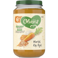 Een afbeelding van Olvarit 6+ mnd wortel kip rijst