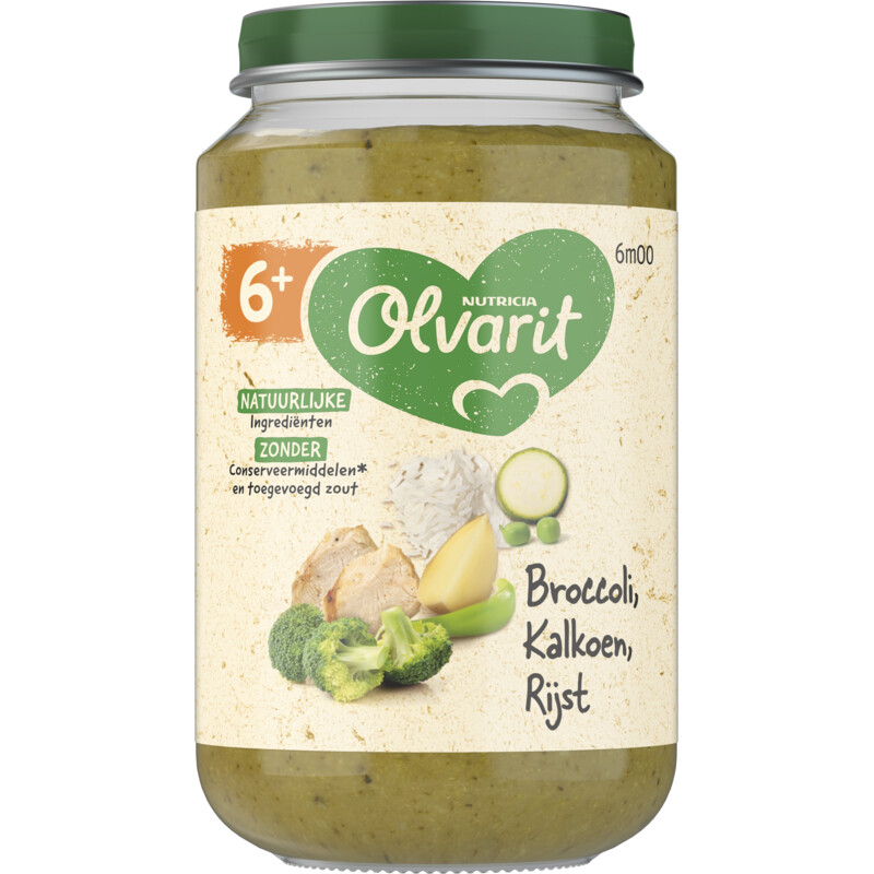 Een afbeelding van Olvarit Broccoli kalkoen rijst 6m+