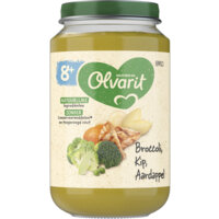 Een afbeelding van Olvarit 8+ mnd broccoli kip aardappel