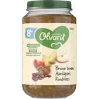 Afbeelding van Olvarit Bruine bonen aardappel rundvlees 8m+