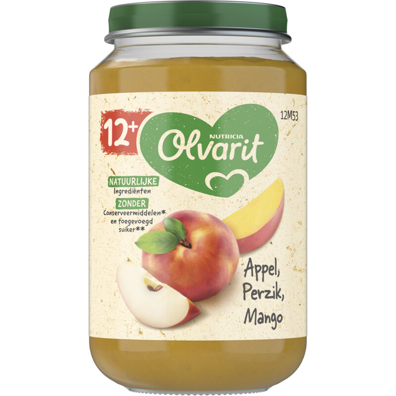 Een afbeelding van Olvarit Appel perzik mango 12m+