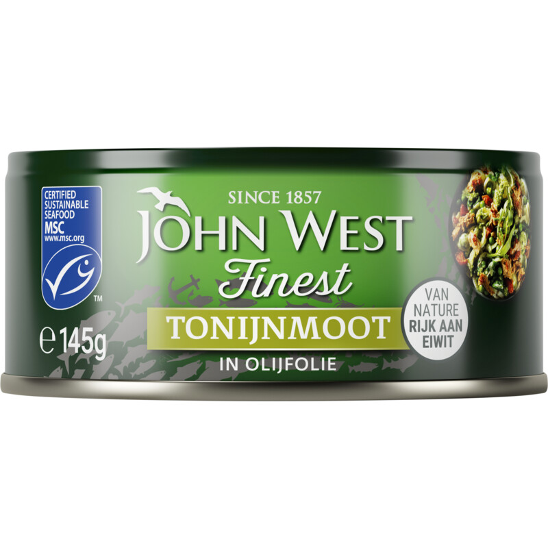 Een afbeelding van John West Tonijnmoot in olijfolie