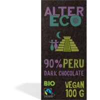 Een afbeelding van Alter Eco 90% peru dark chocolate vegan