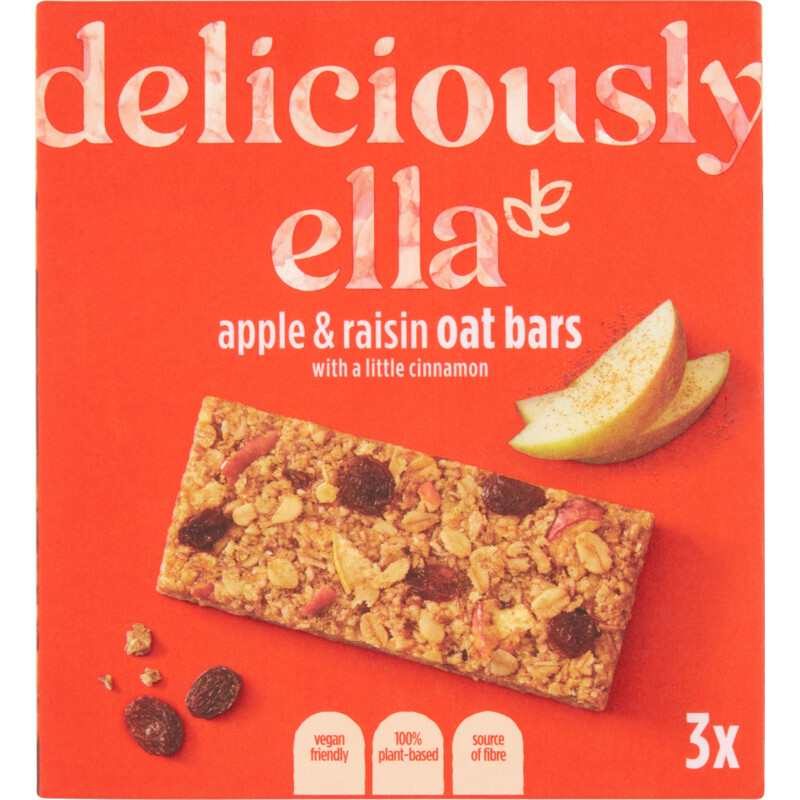 Een afbeelding van Deliciously Ella Apple & raisin oat bars
