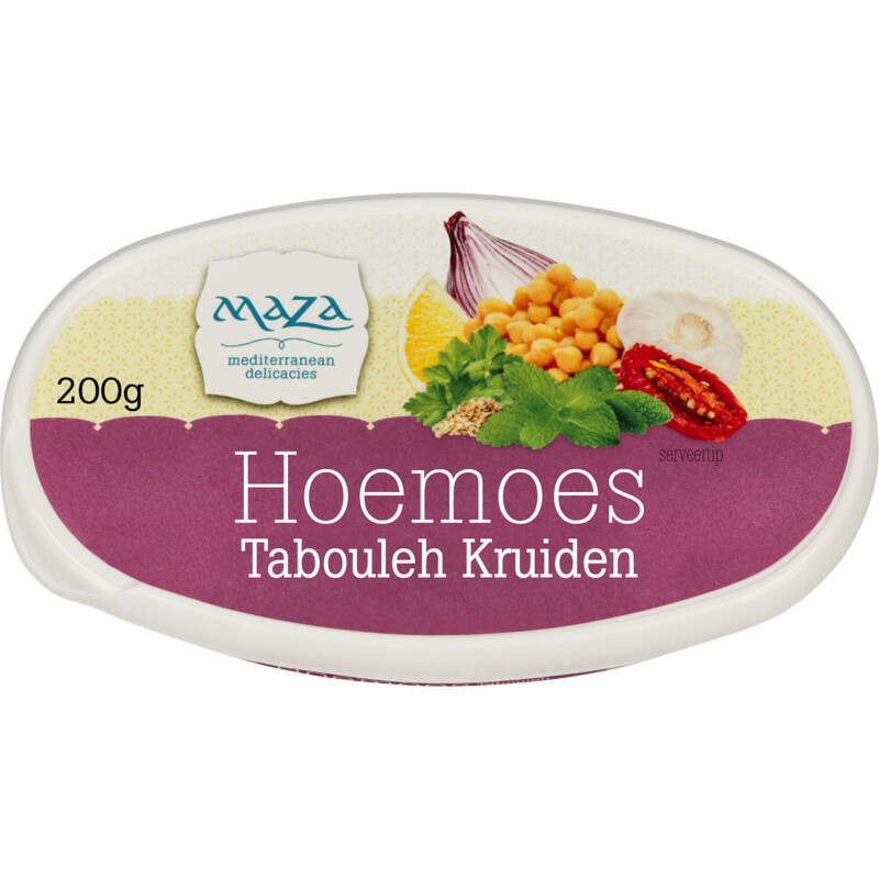 Een afbeelding van Maza Hoemoes tabouleh kruiden