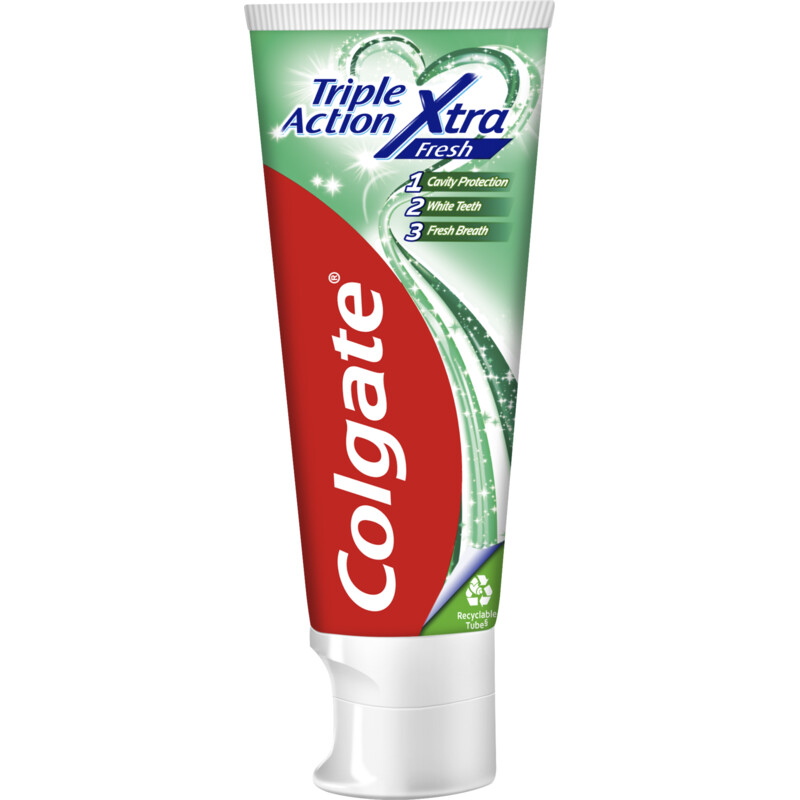 Colgate Triple action xtra tandpasta bestellen | Albert Heijn