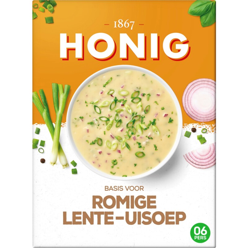Een afbeelding van Honig Basis voor romige lente-uisoep