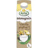 Een afbeelding van Arla Biologisch vanille yoghurt halfvol