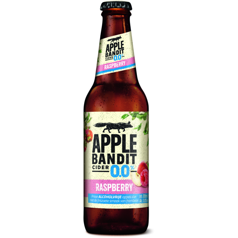 Een afbeelding van Apple Bandit Cider 0.0% raspberry