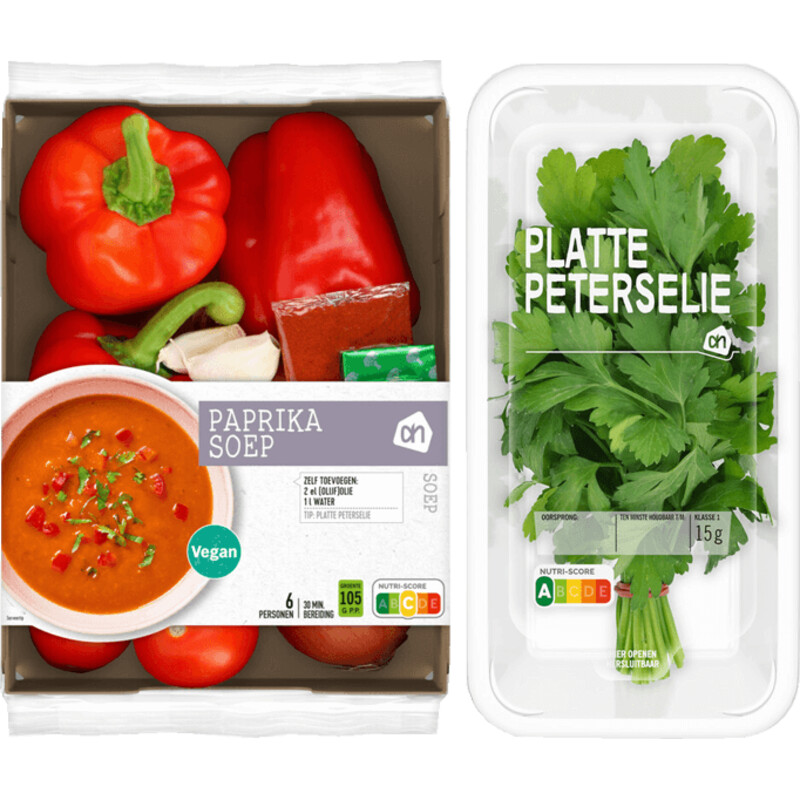 Een afbeelding van AH Paprikasoep verspakket