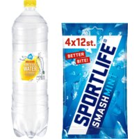Een afbeelding van Sportlife kauwgom bruisend water pakket