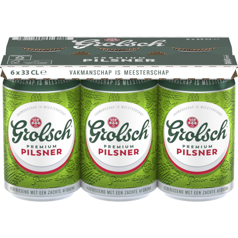 Een afbeelding van Grolsch Premium pilsner bier 6-pack