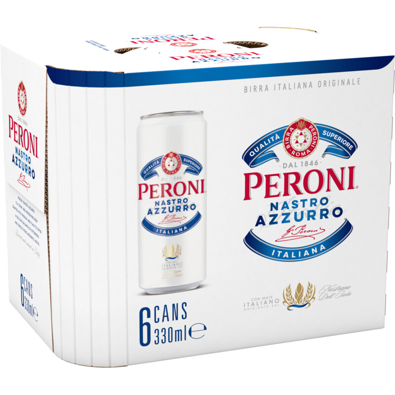 Een afbeelding van Peroni Nastro Azzurro 6-pack