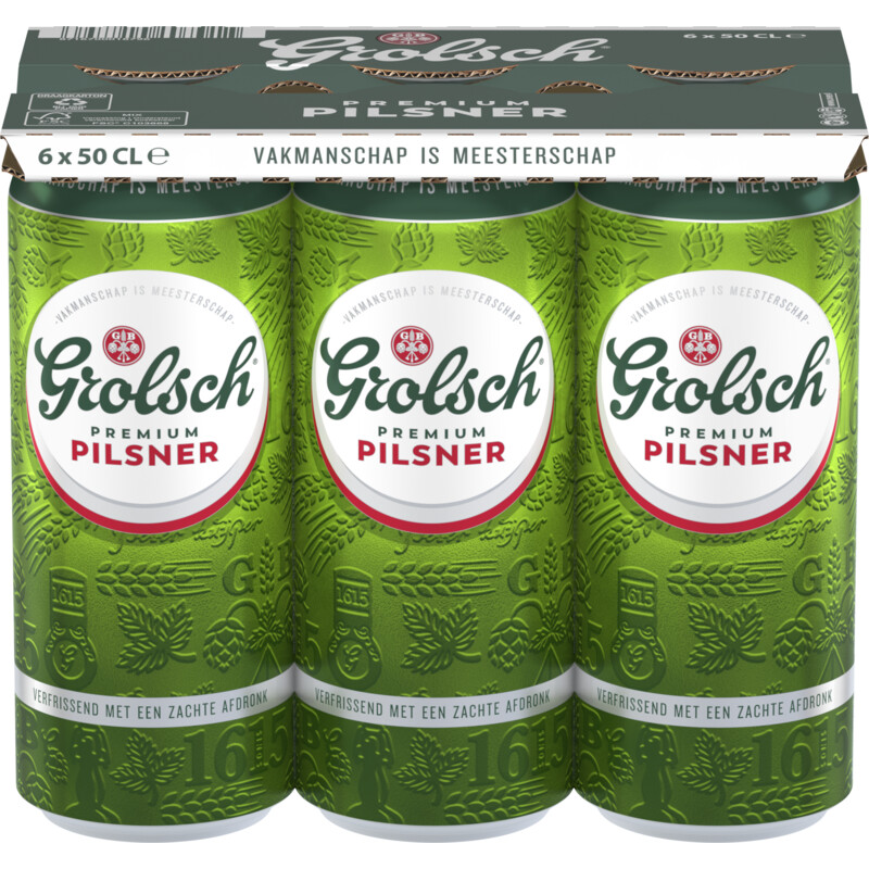 Een afbeelding van Grolsch Premium pilsner bier 6-pack