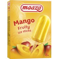 Een afbeelding van Maaza Fruity ice sticks mango